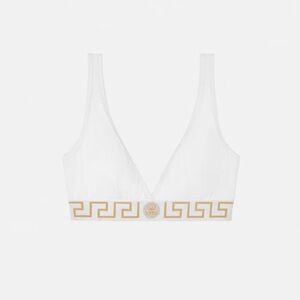 NWT Versace GRECA BORDER TRIANGLE BRALETTE - Size 4